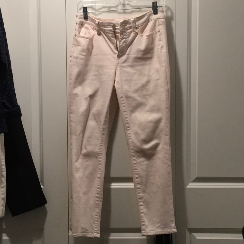Talbots Straight Leg Curvy Jeans - Pink. Size 4P